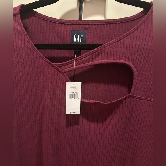 🆕 GAP Cutout Rib Mini Dress - Picture 3 of 4